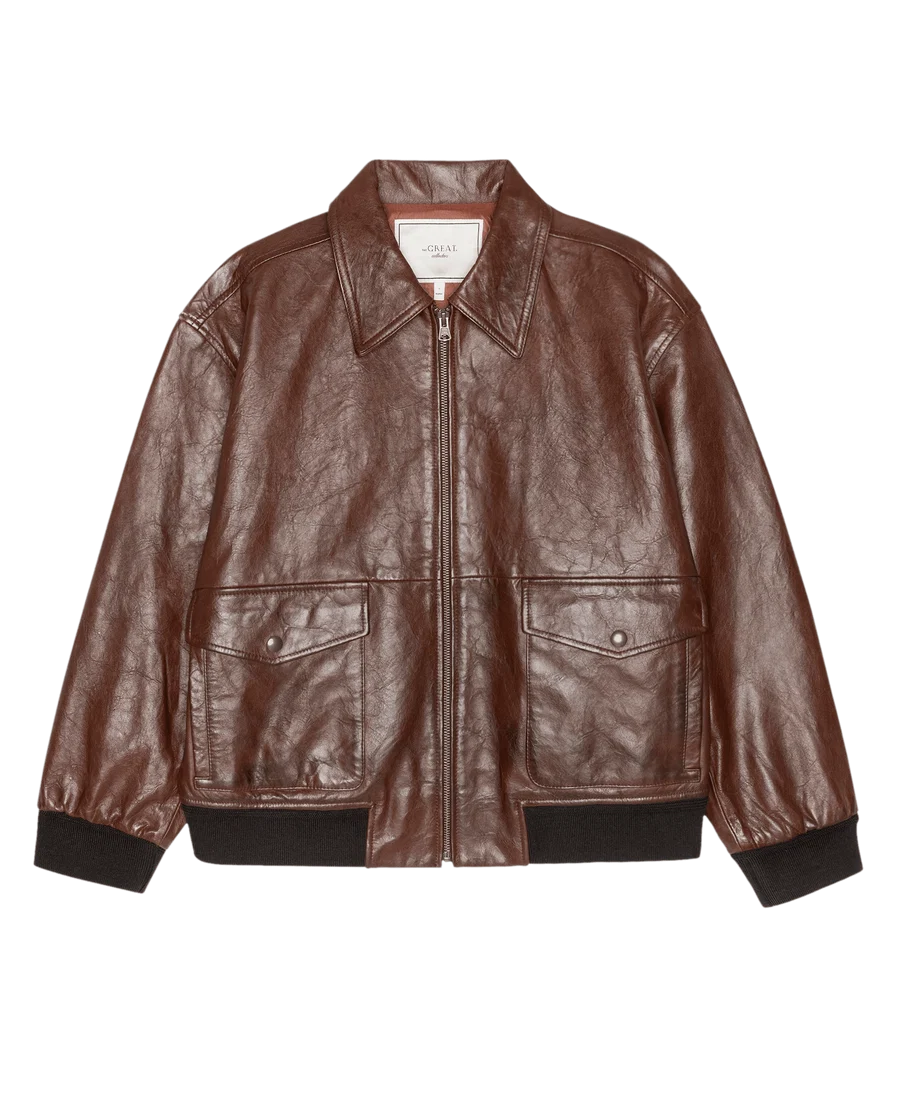 The Flight Jacket. Mahogany Brown