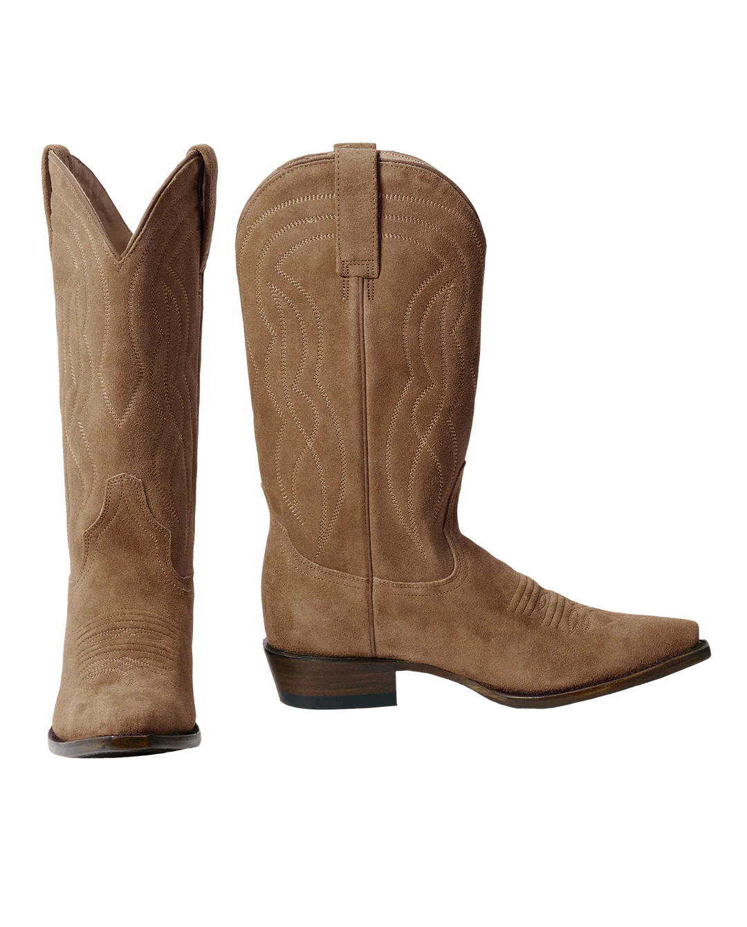 The Cowboy Boot (Suede). Tan