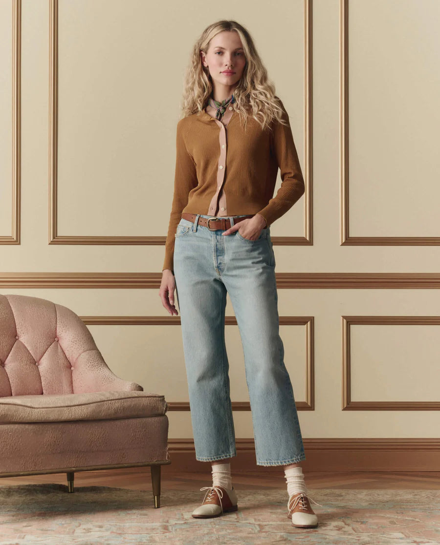 The Dainty Cardigan. Suntan