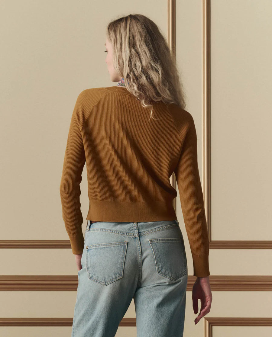 The Dainty Cardigan. Suntan