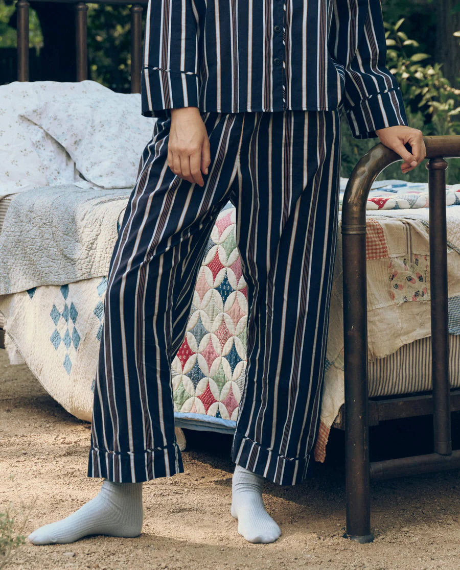 The Easy Sleep Pant. Coastline Stripe