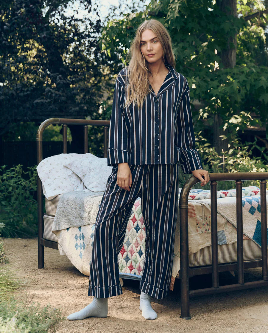 The Easy Sleep Pant. Coastline Stripe