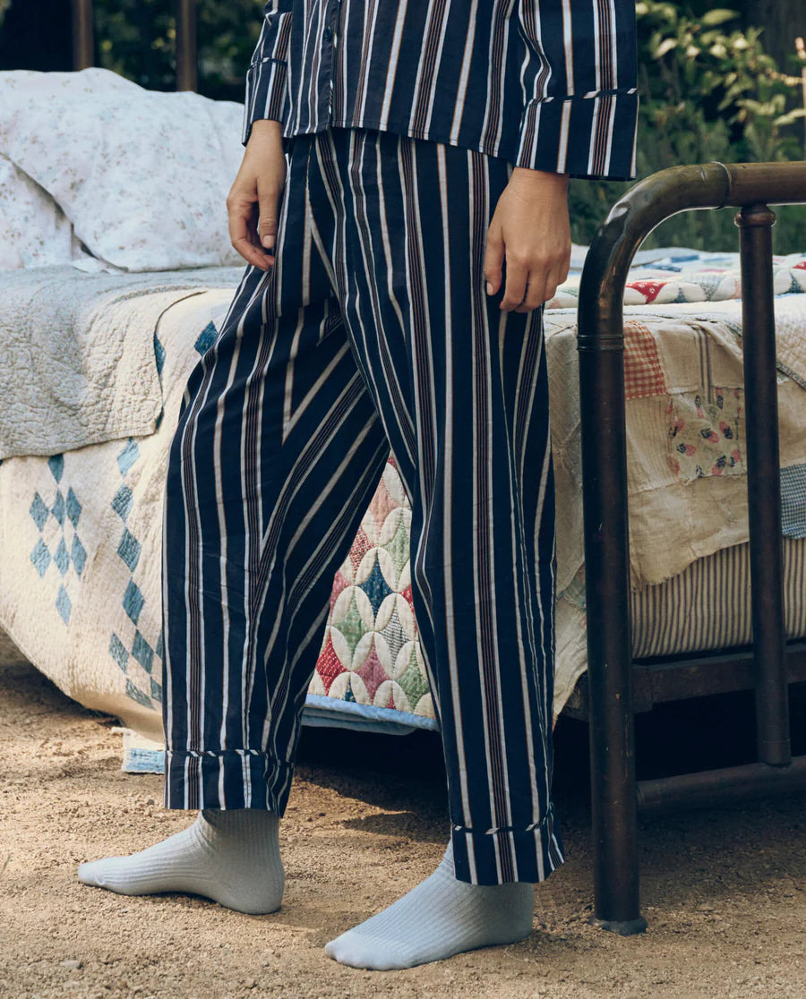 The Easy Sleep Pant. Coastline Stripe