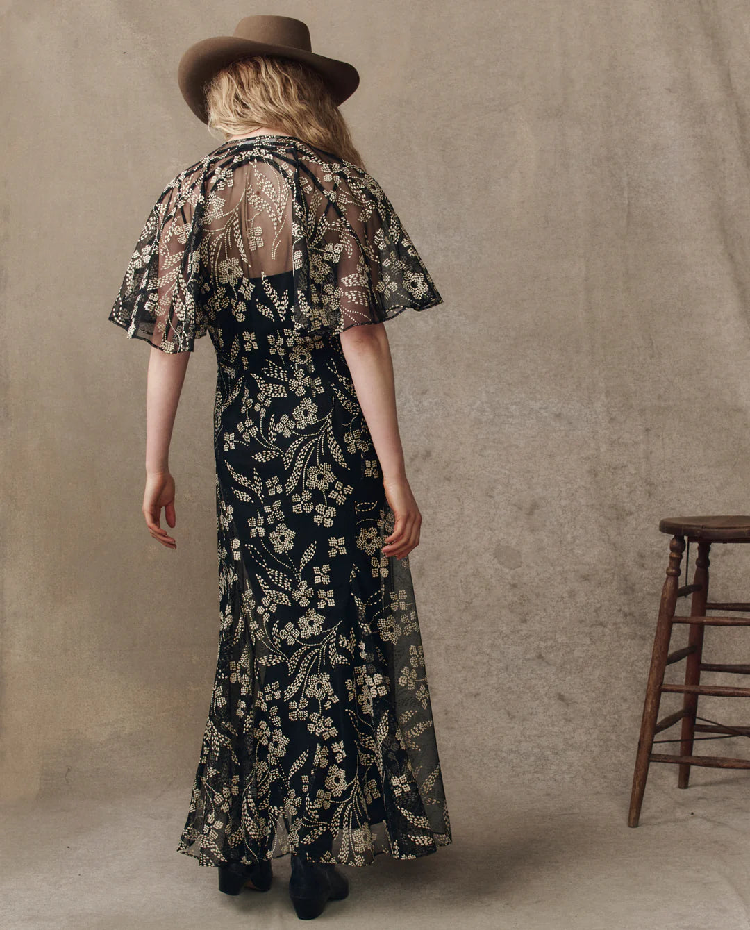 The Festal Dress. Brocade Floral