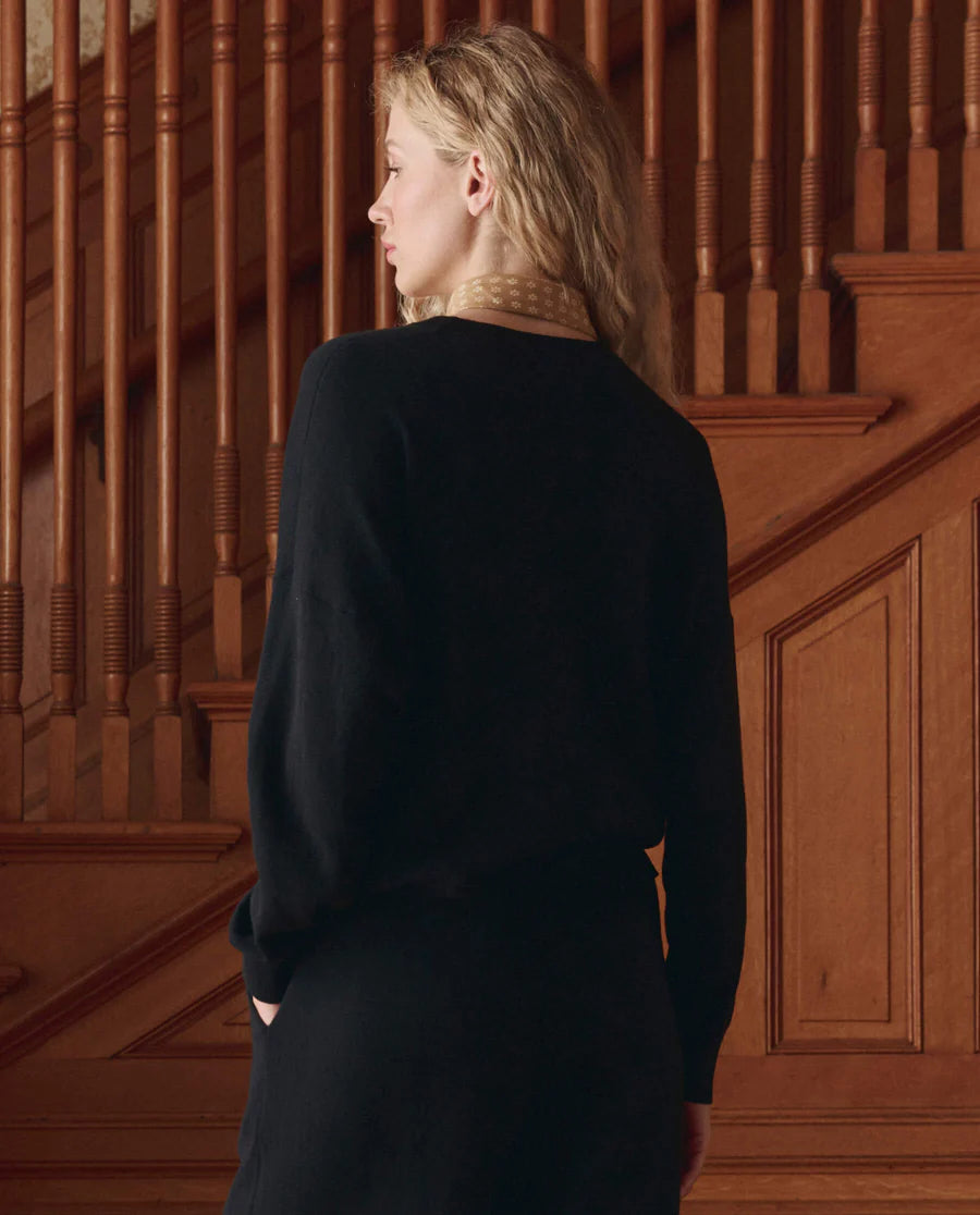 The Oversized Pullover. Black