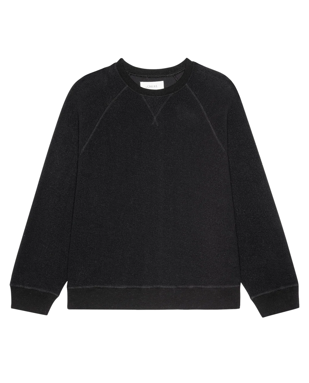 The Plush Slouch Sweatshirt. Almost Black