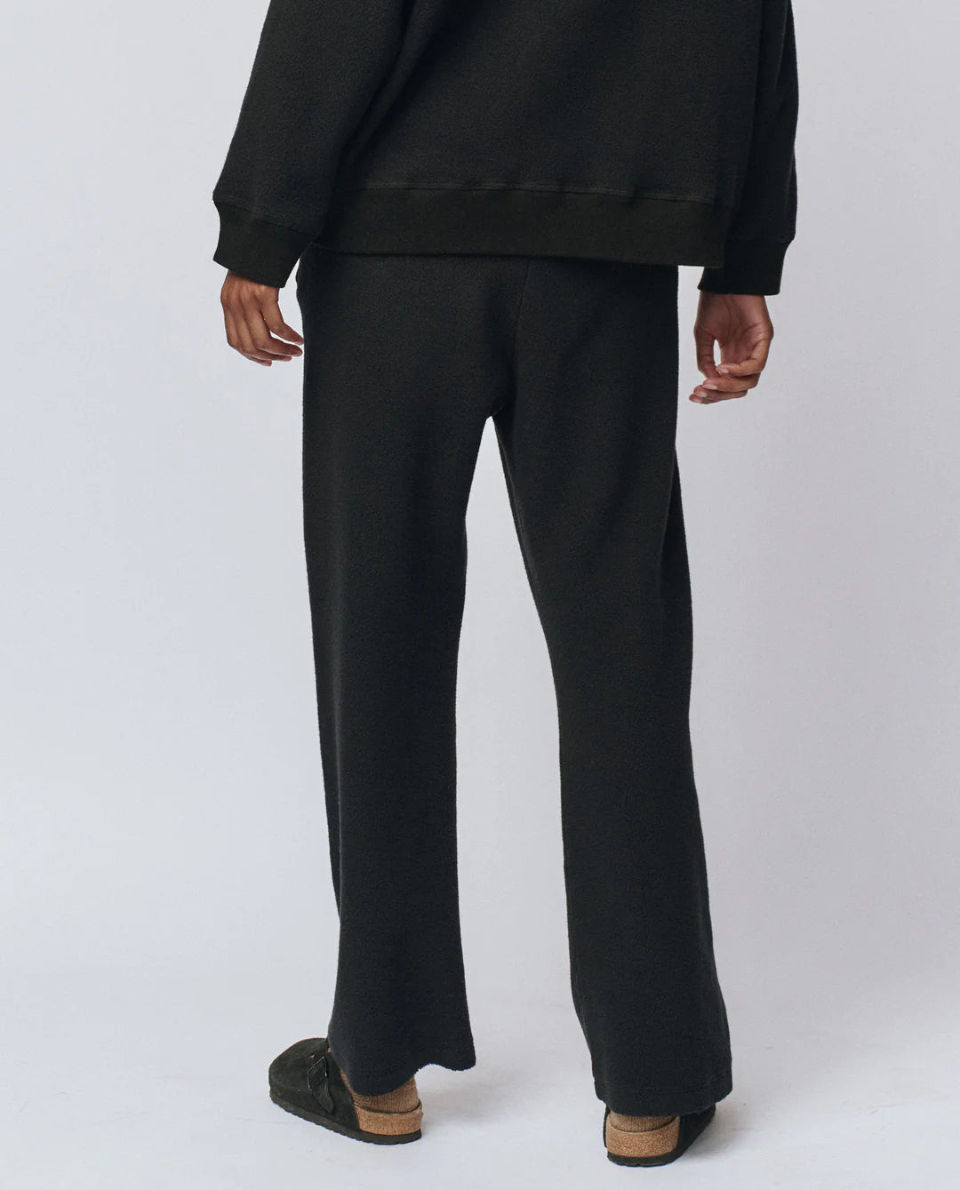The Plush Victory Sweatpant. Almost Black