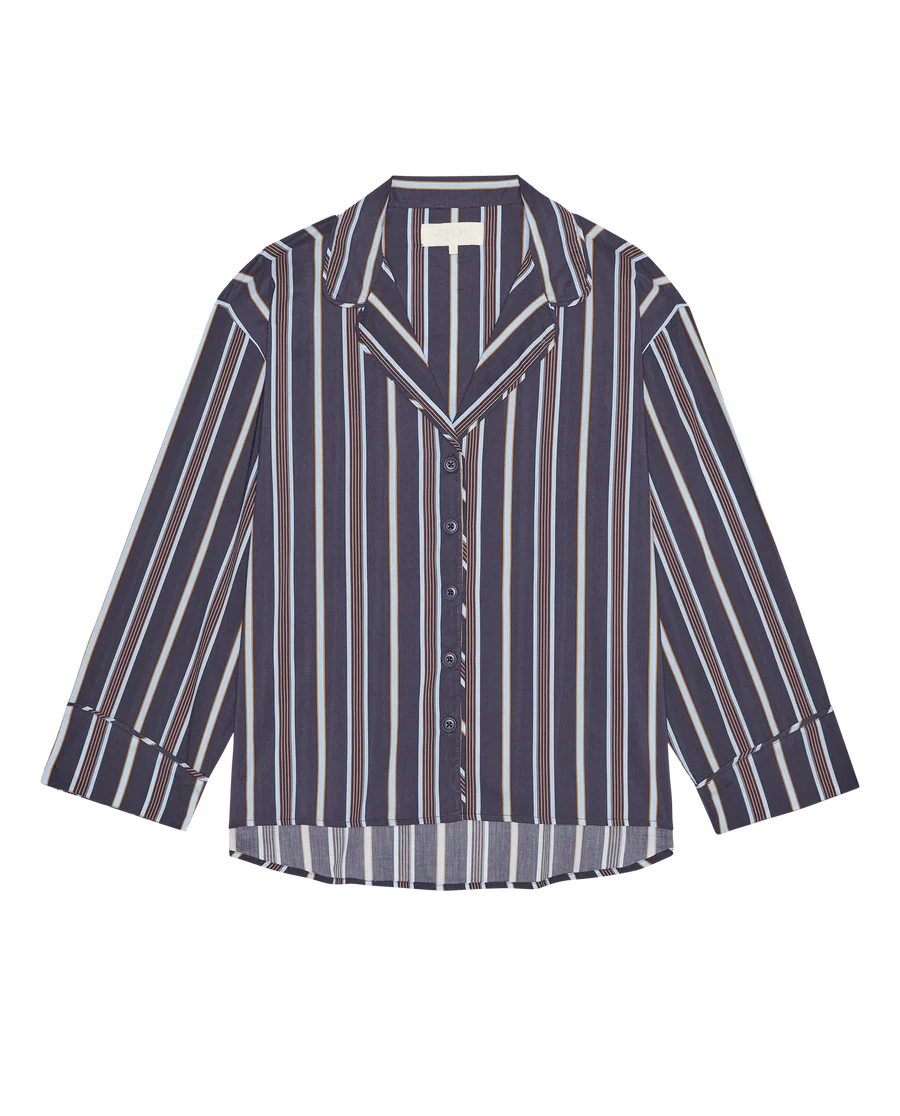 The Pyjama Shirt. Coastal Stripe