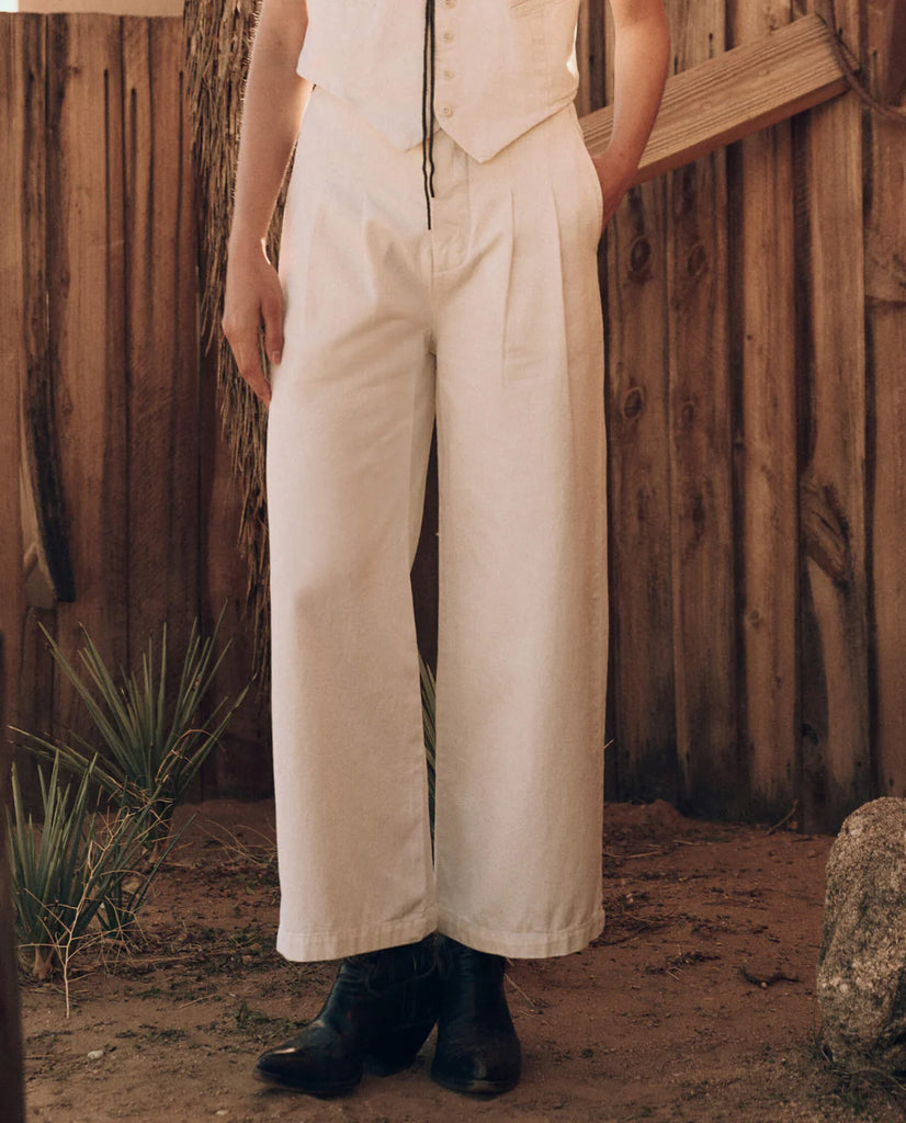 The Sculpted Trouser. Natural Hemp