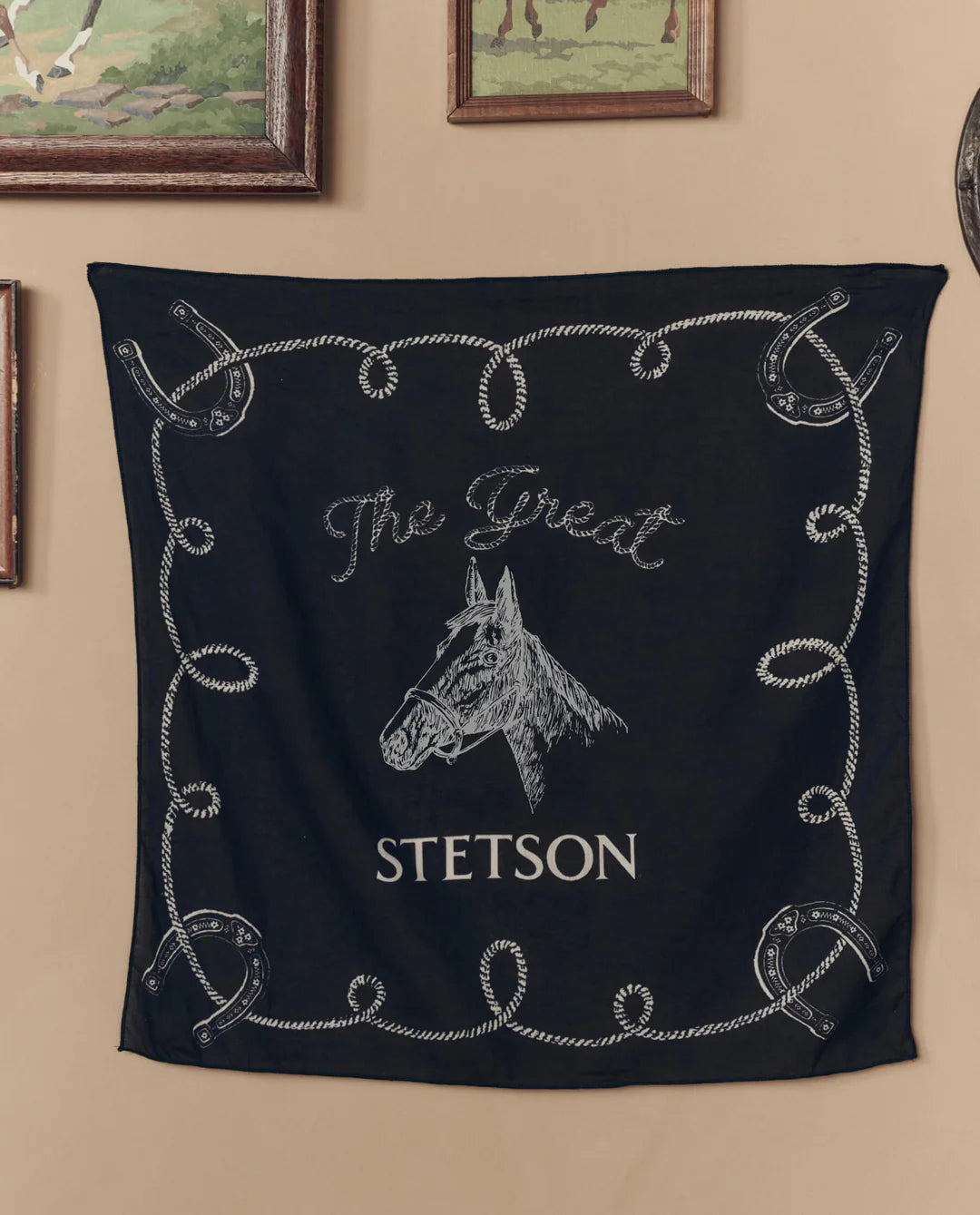 The Stetson Western Bandana. Navy