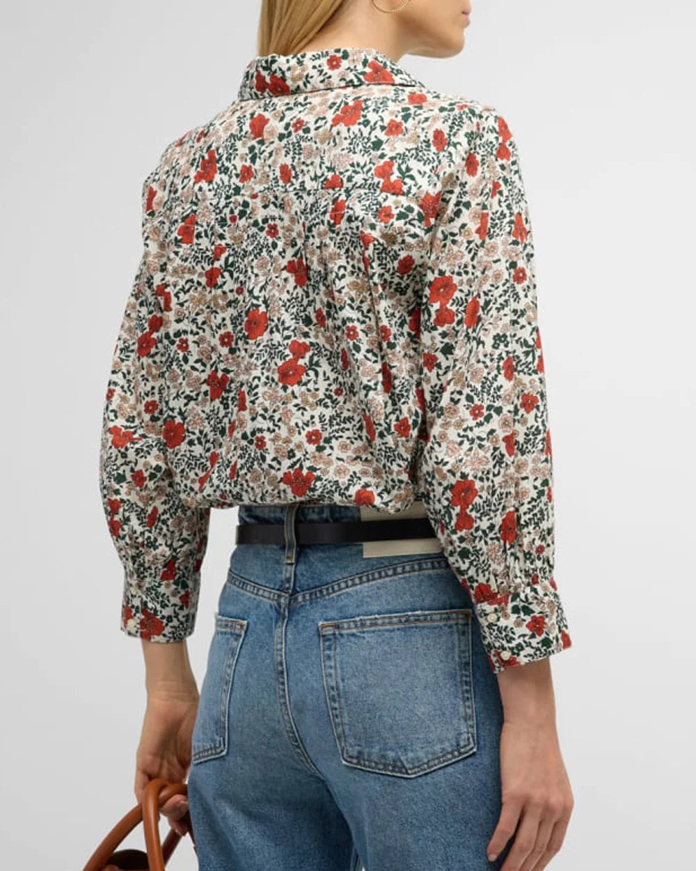 The Summit Top. Cream Mesa Floral