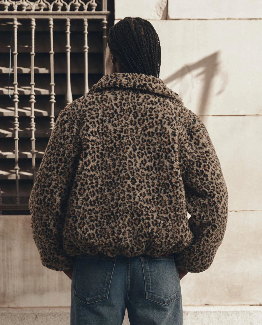 The Vail Jacket. Tan Leopard