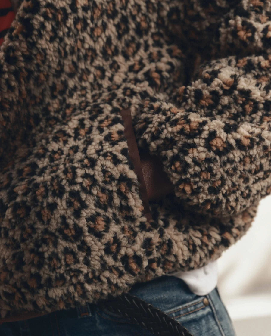 The Vail Jacket. Tan Leopard