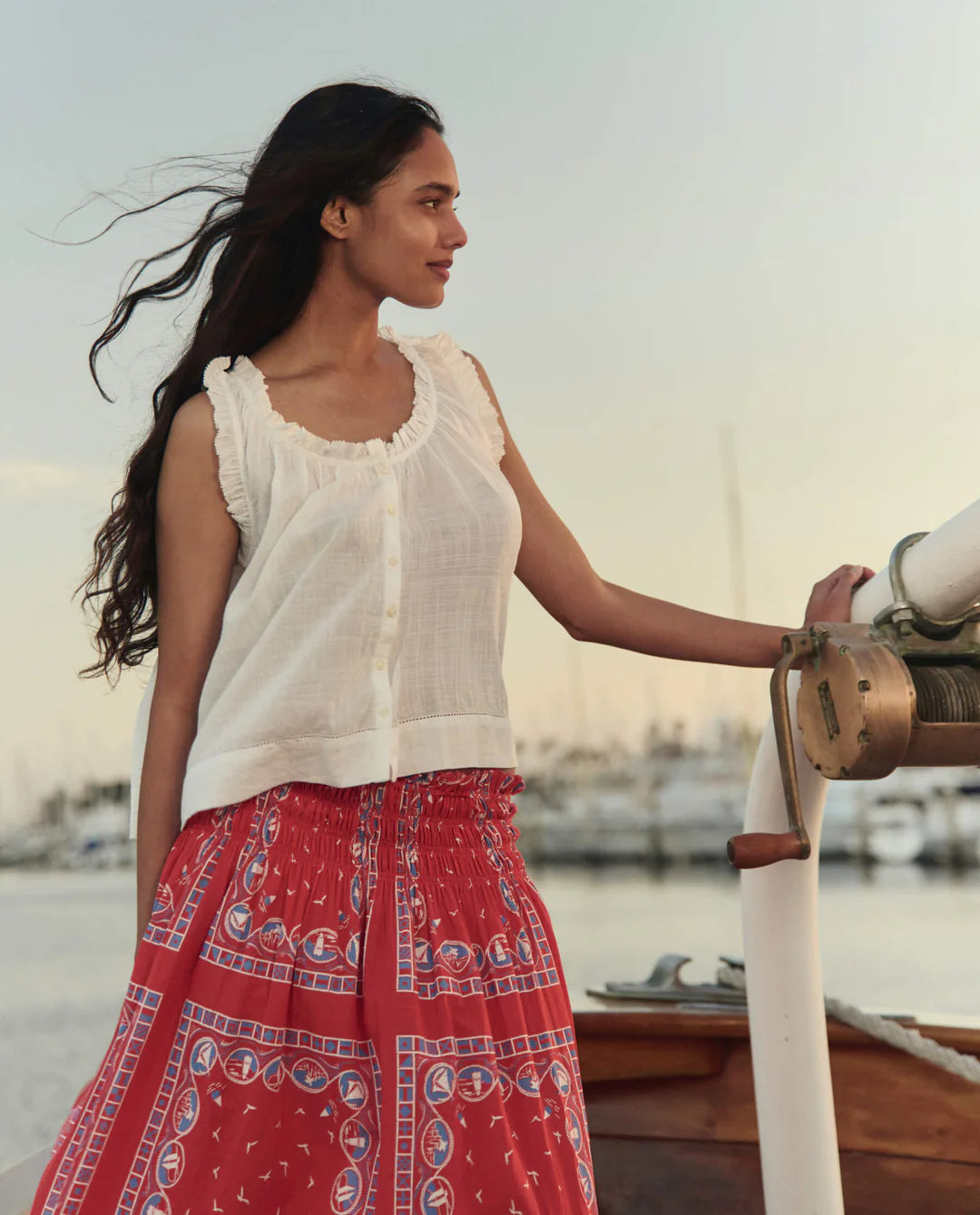 The Vignette Top. White