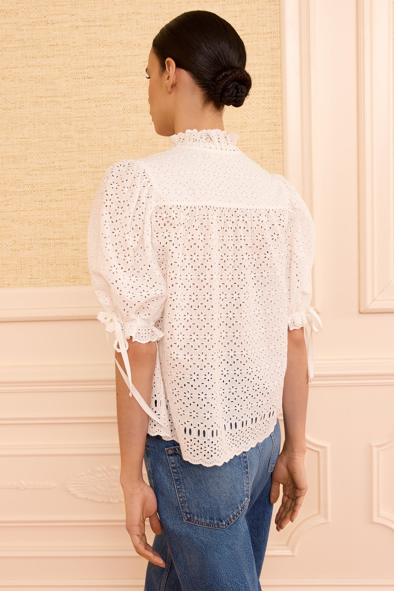Alouette Cotton Top in Pristine
