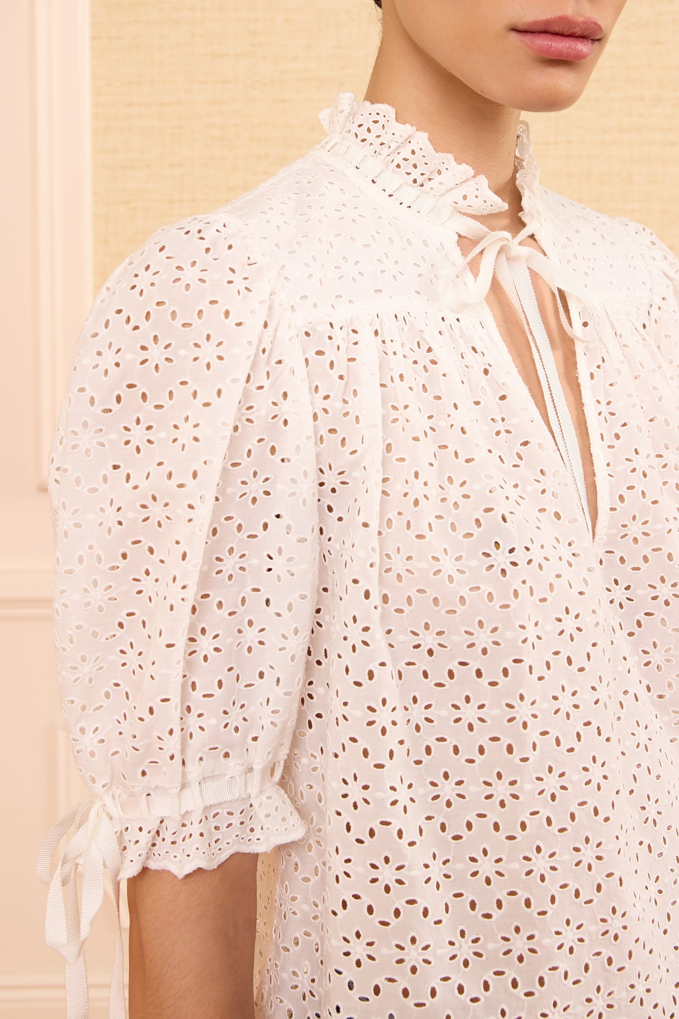 Alouette Cotton Top in Pristine