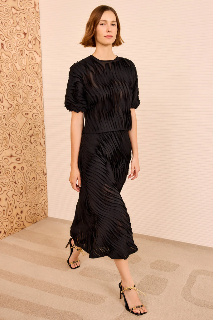 Vayda SS Top in Black