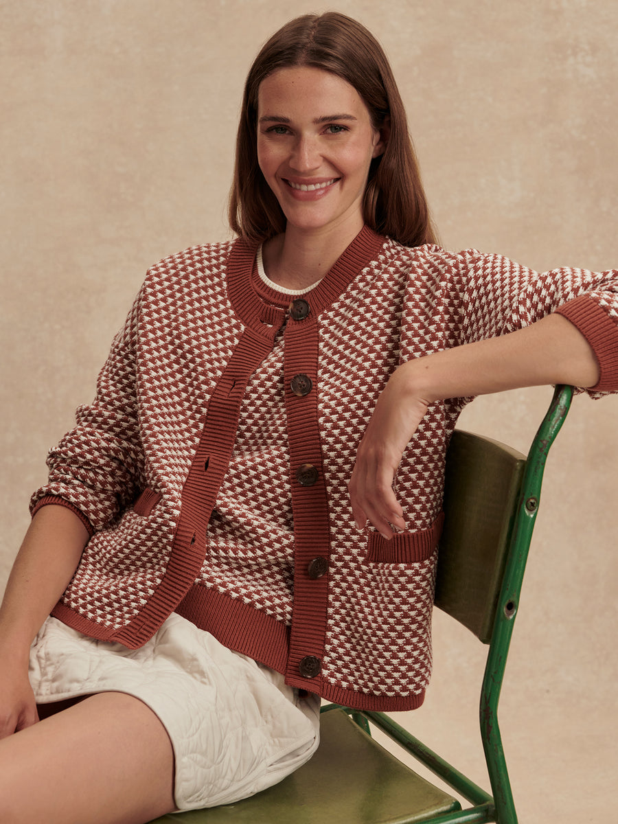 Elmwick Knit Jacket in Maple