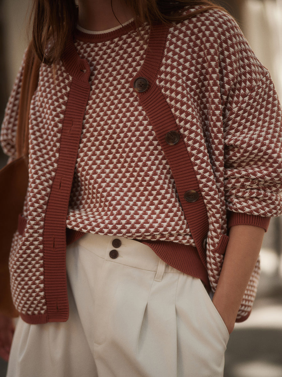 Elmwick Knit Jacket in Maple