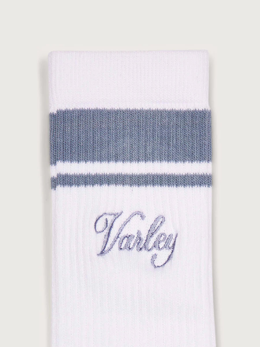 Lamar Club Stripe in White/Ash Blue