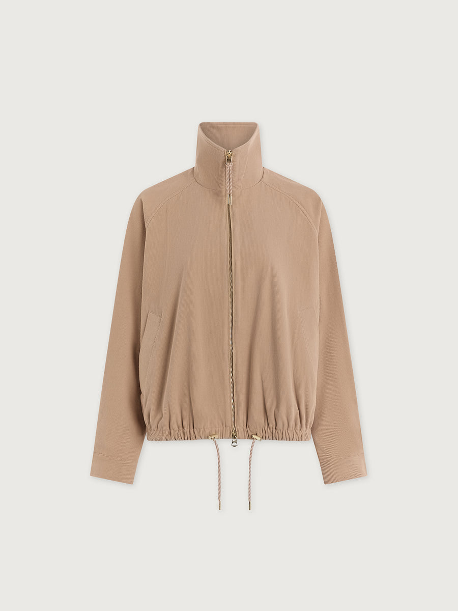 Nadina Blouson Jacket in Light Taupe
