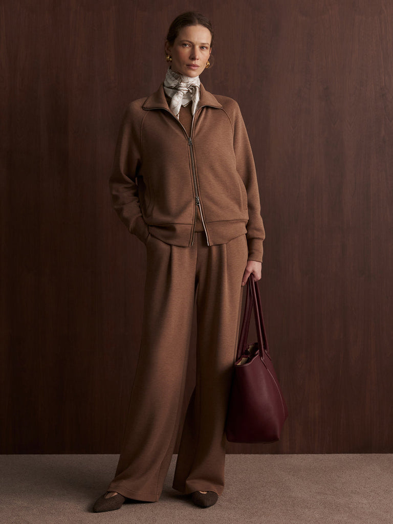 The Extra Wide Leg Pant 29.5" in Golden Bronze Marl