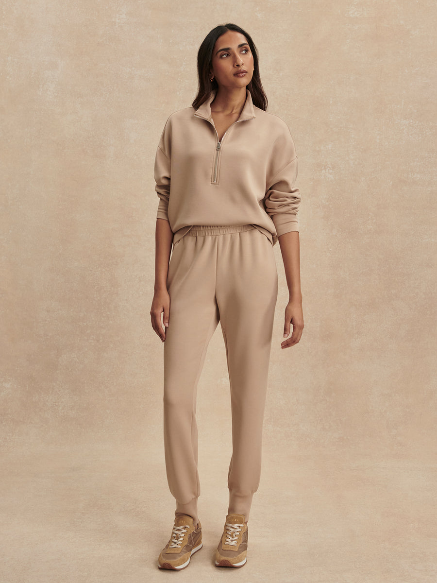 The Slim Cuff Pant 27.5" in Light Taupe