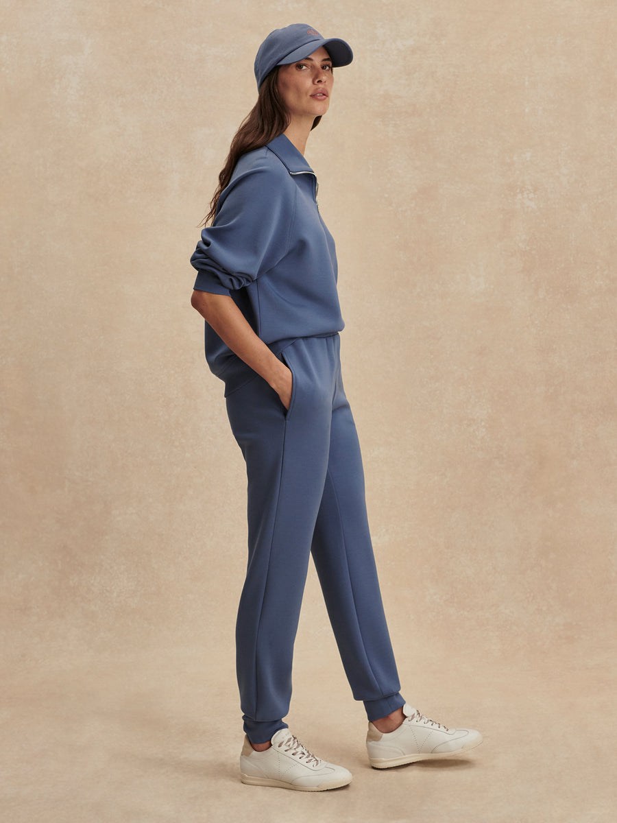 The Slim Cuff Pant 30" in Bijou Blue