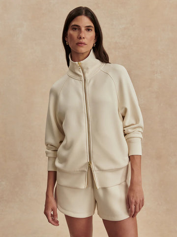 Tyde Zip Through Sweat in Pristine