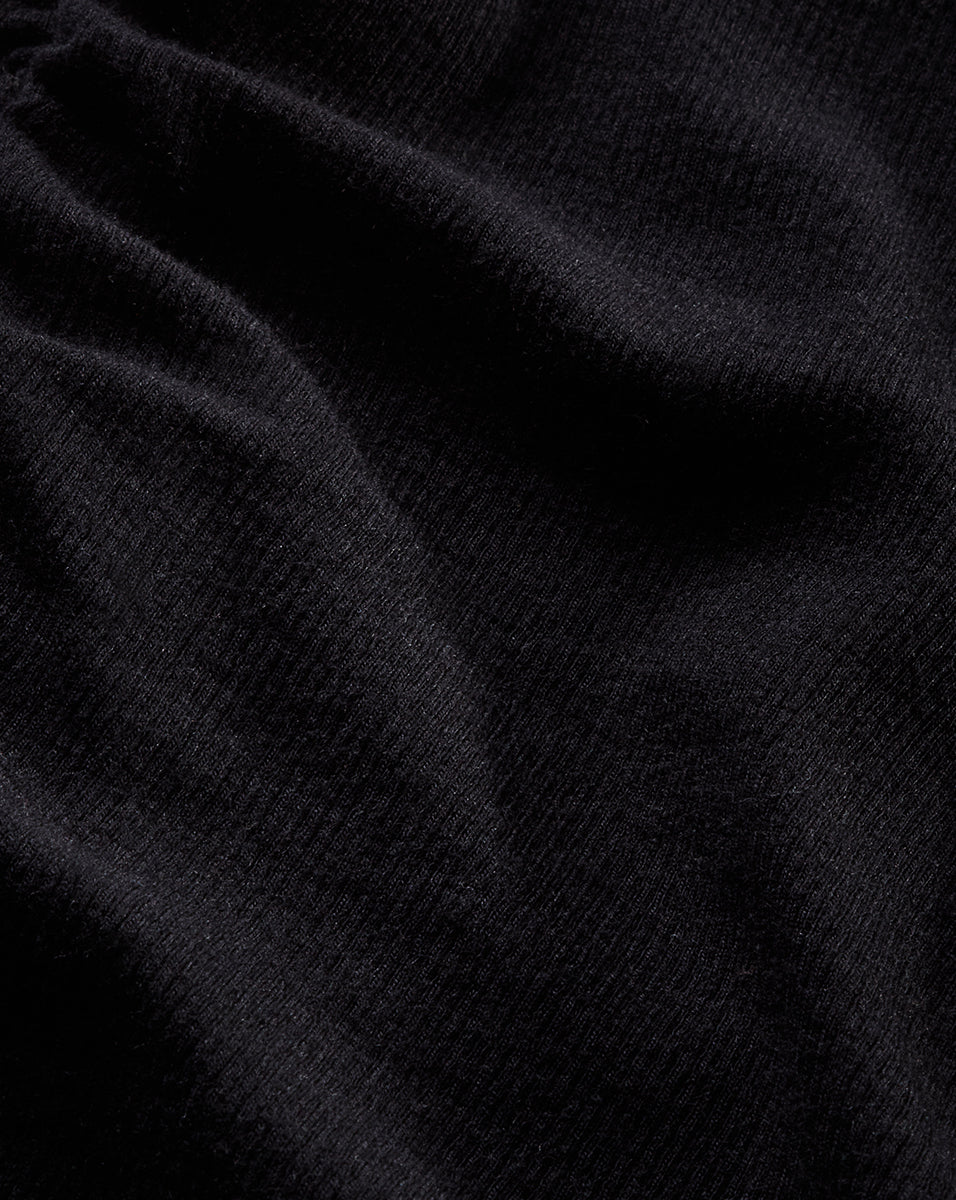 Mylie Mock-Neck Top in Black