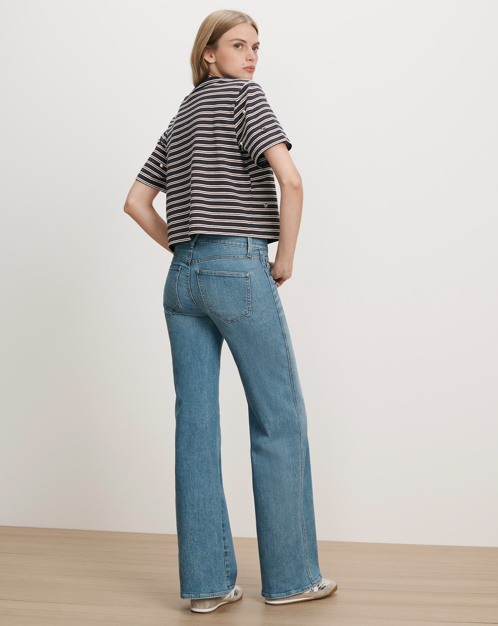 Sebastian Rhinestone T-Shirt in Heritage Navy Multi