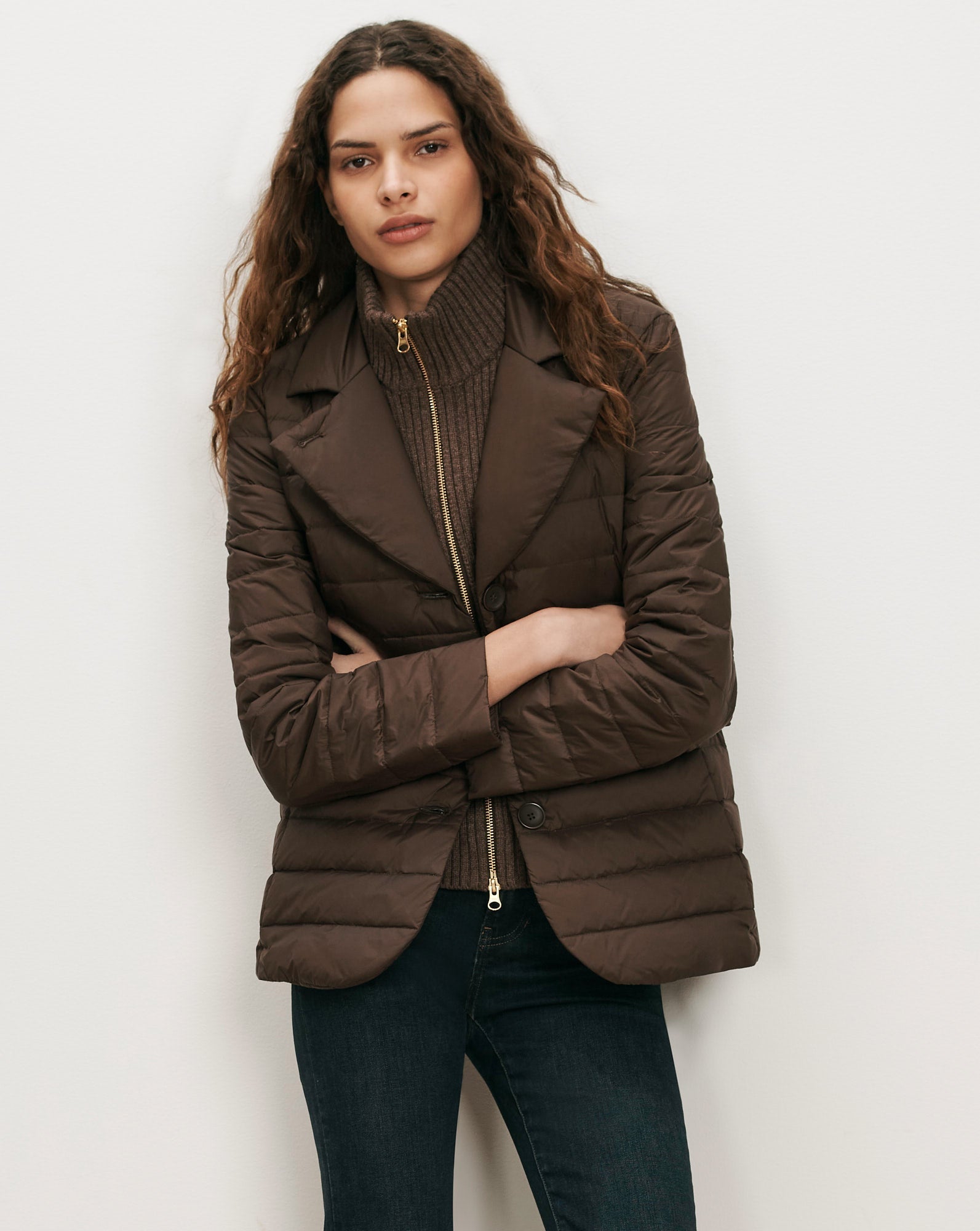 The Puffer Blazer in Espresso