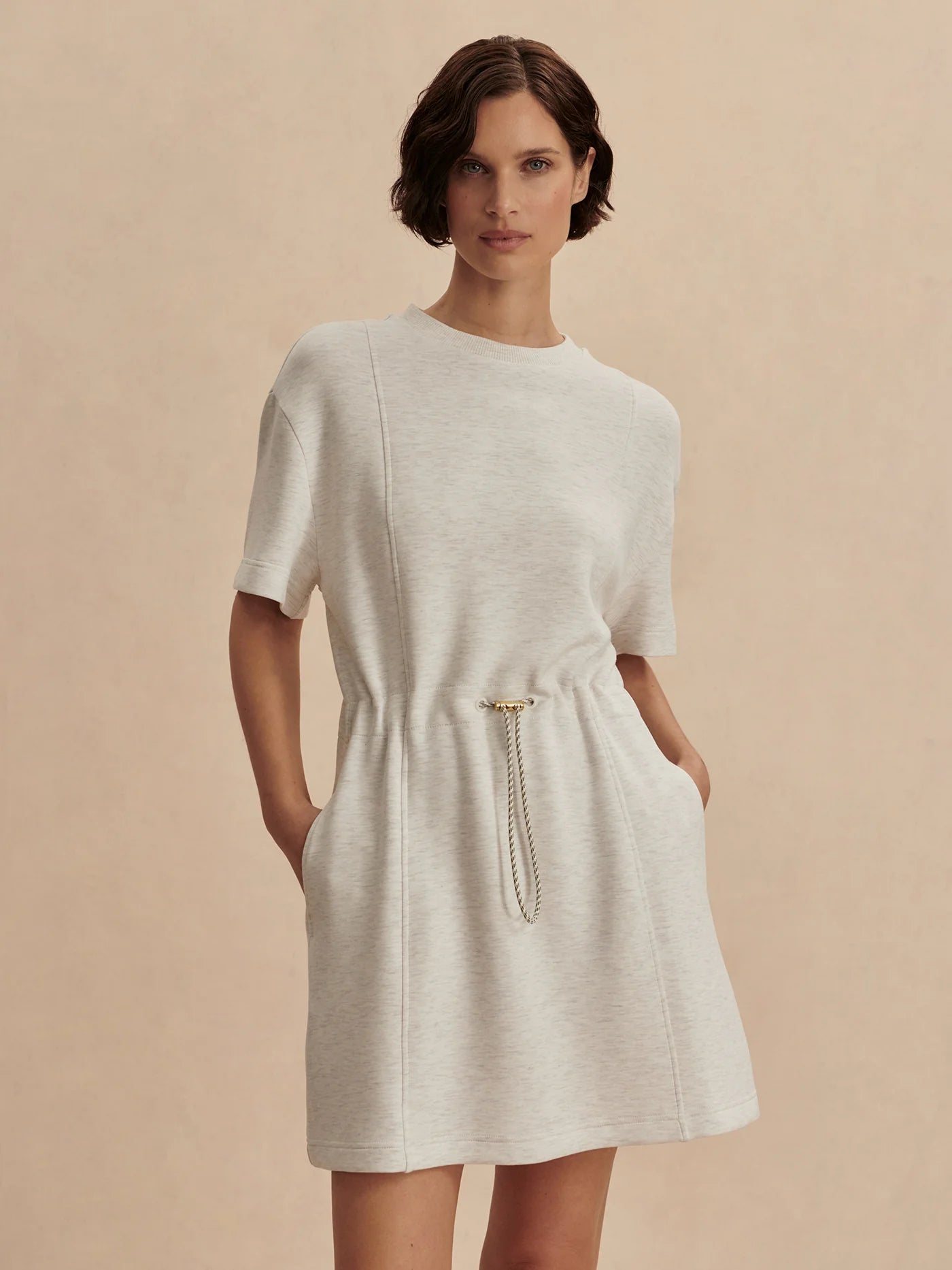 Maple Dress in Ivory Marl