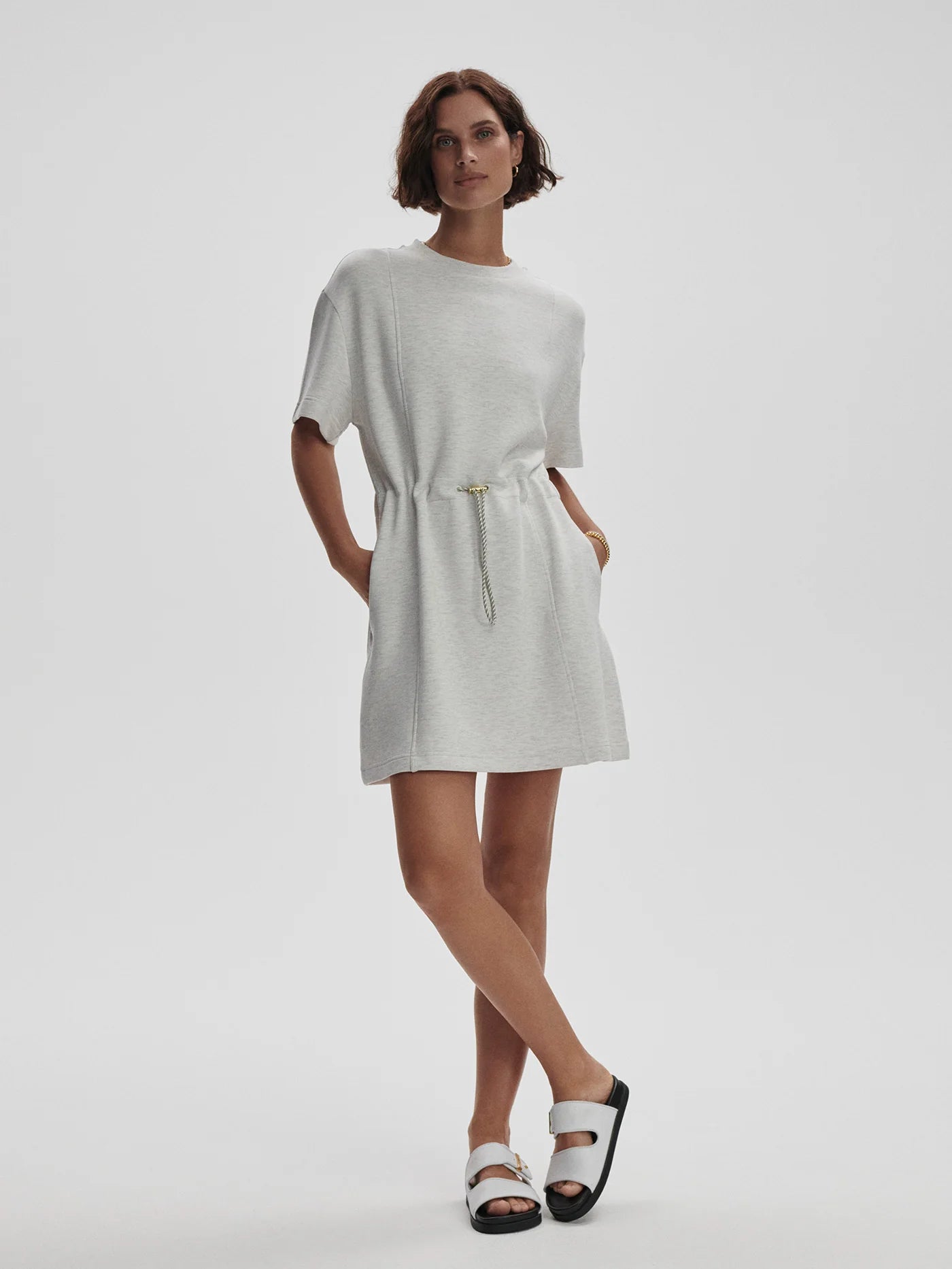Maple Dress in Ivory Marl