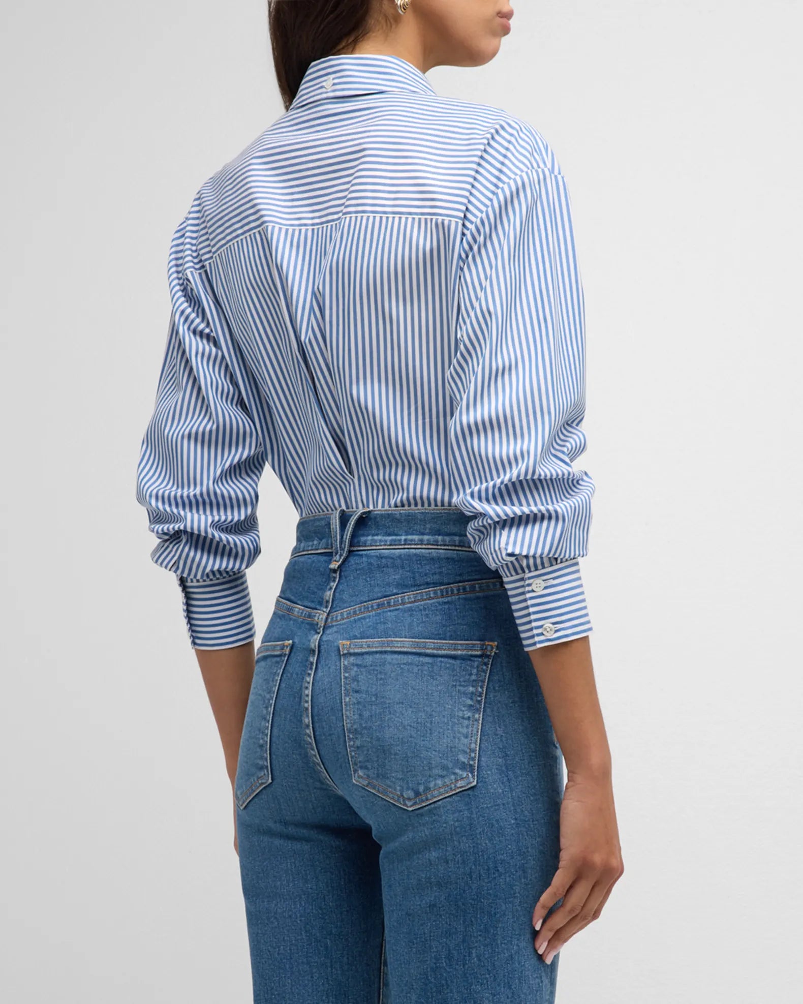 Daroda Top in Blue/White Stripe