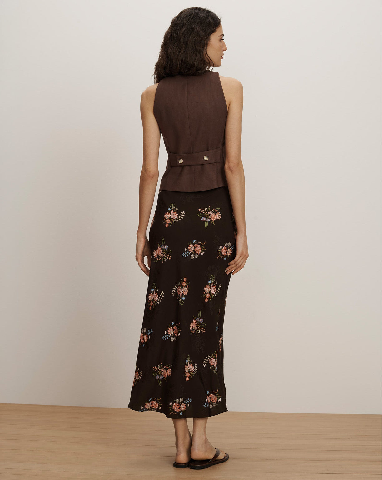 Hartwell Vest in Dark Mocha