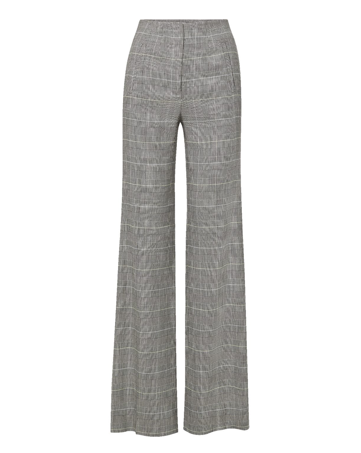 Jude Linen Wide-Leg Pant in Black Multi