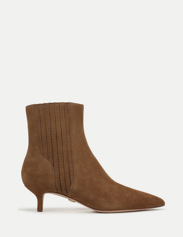 Lisa Kitten-Heel Ankle Boot in Hazelwood