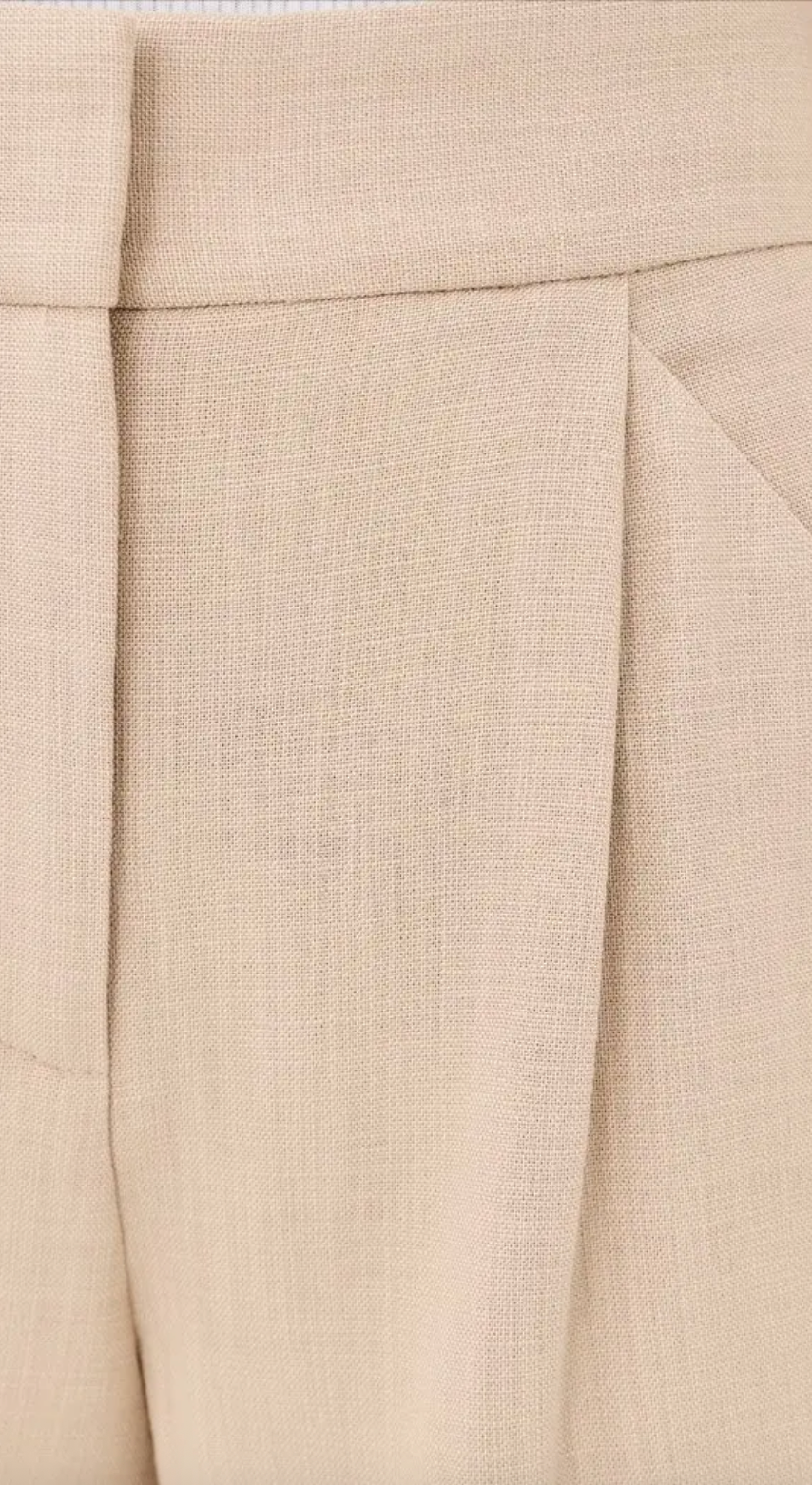 Marbeau Pleated Short in Stone Khaki