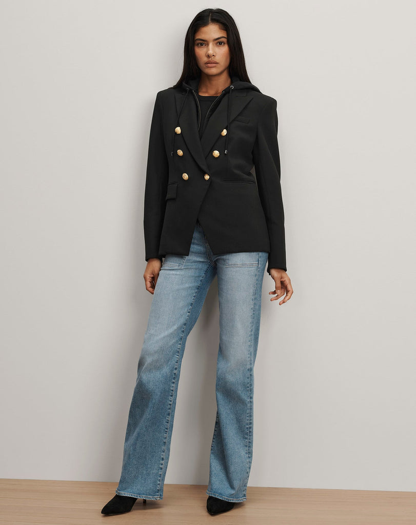 Miller Dickey Jacket in Black Gold Buttons