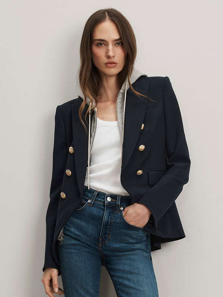 Miller Dickey Jacket in Navy Gold Buttons