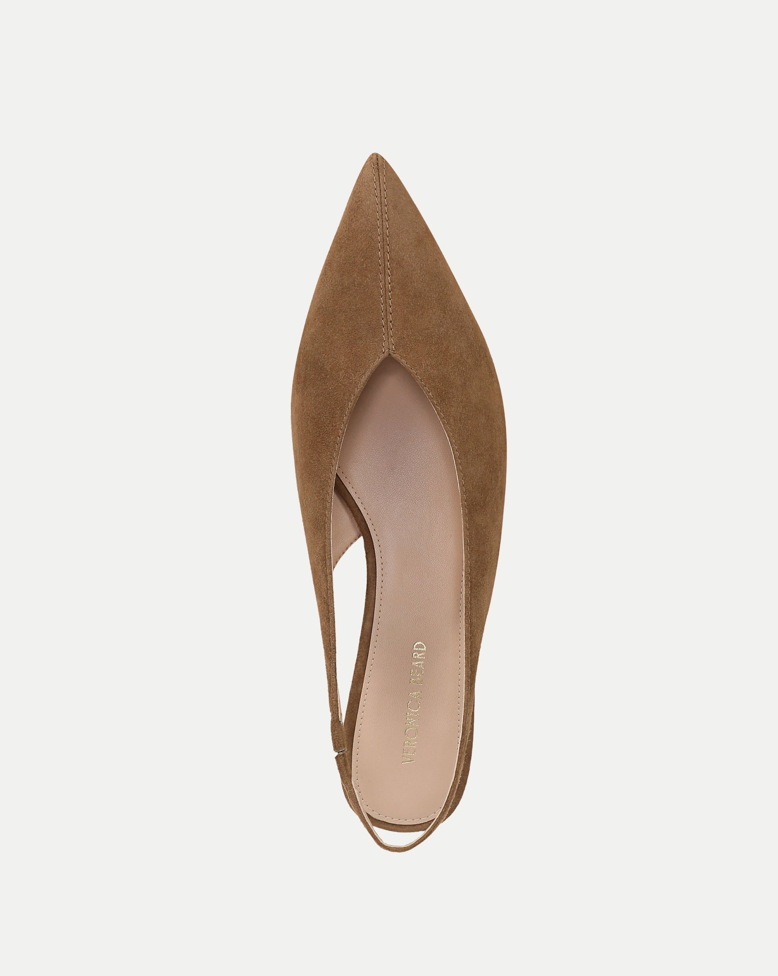 Pamela Slingback Heel in Chestnut Suede
