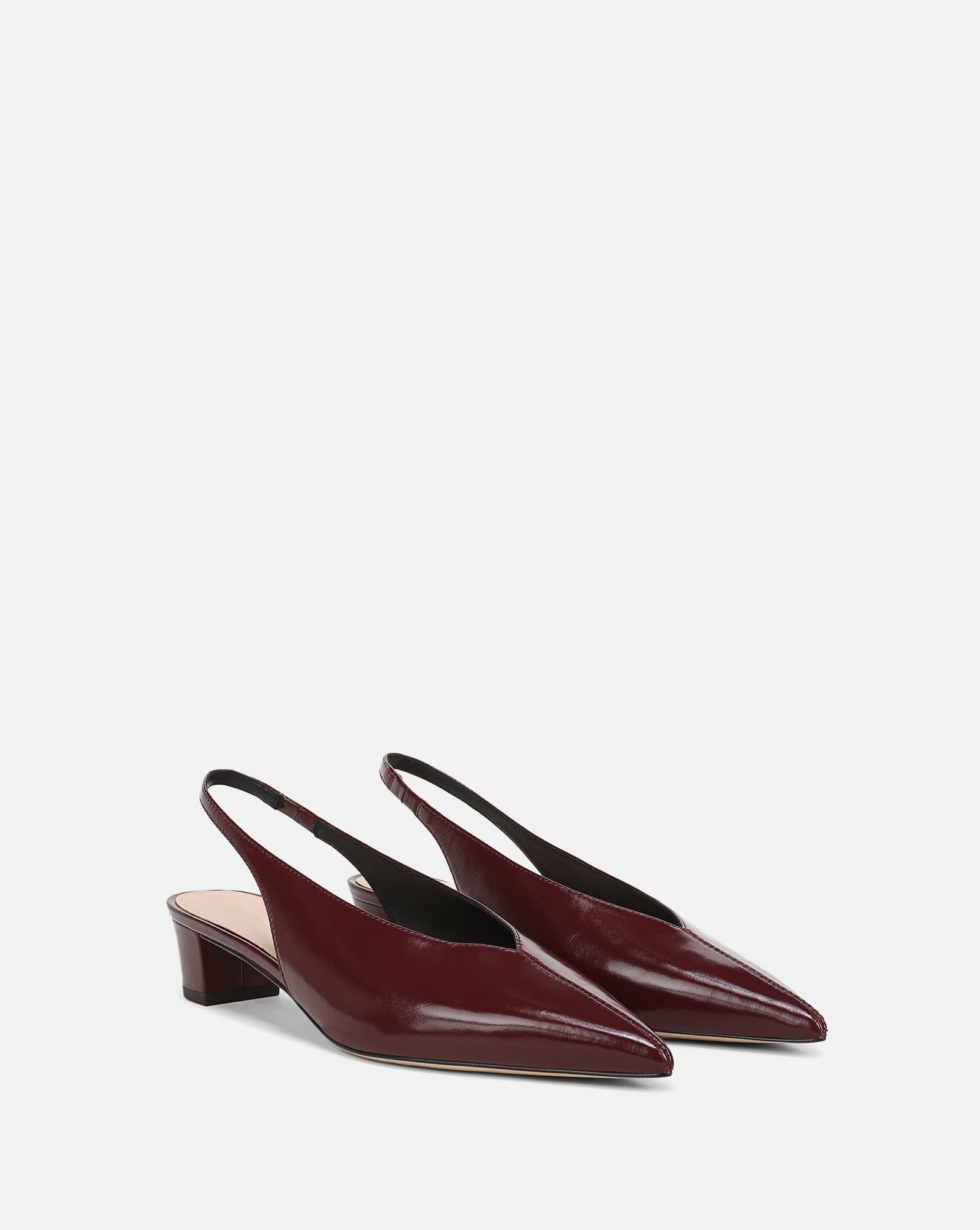 Pamela Slingback Heel in Pinot Noir Leather
