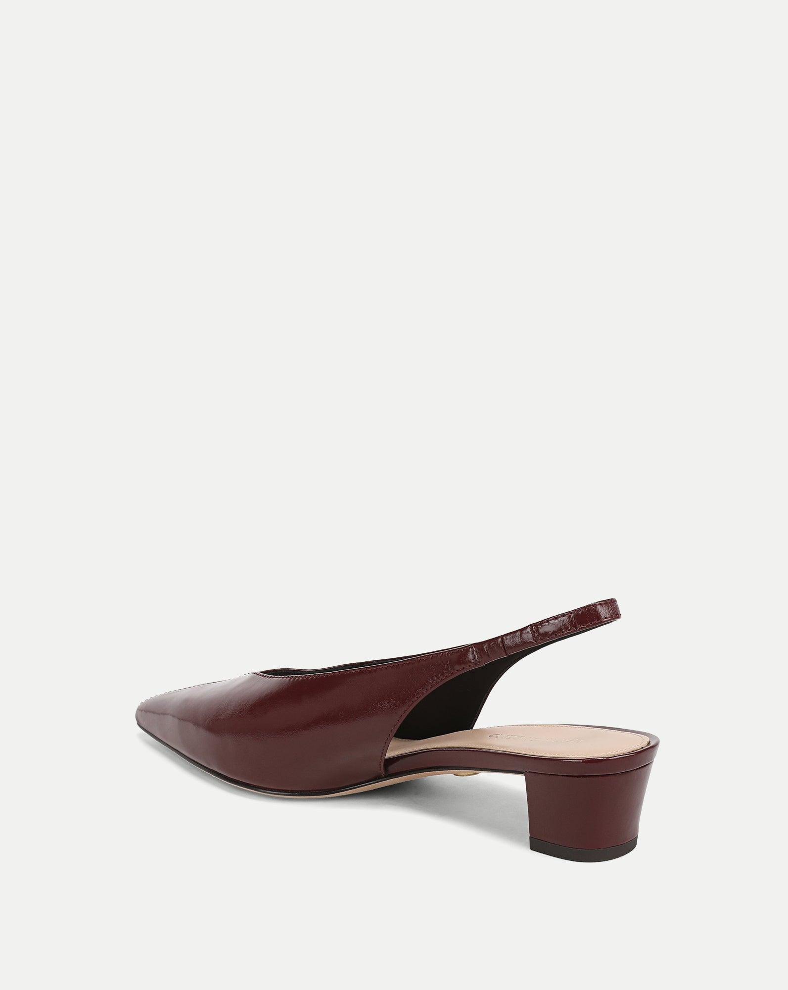 Pamela Slingback Heel in Pinot Noir Leather