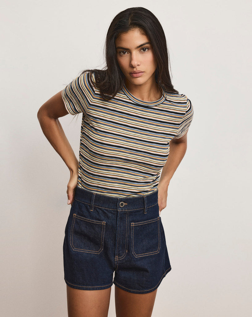 Remus Striped T-Shirt in Multi Stripe