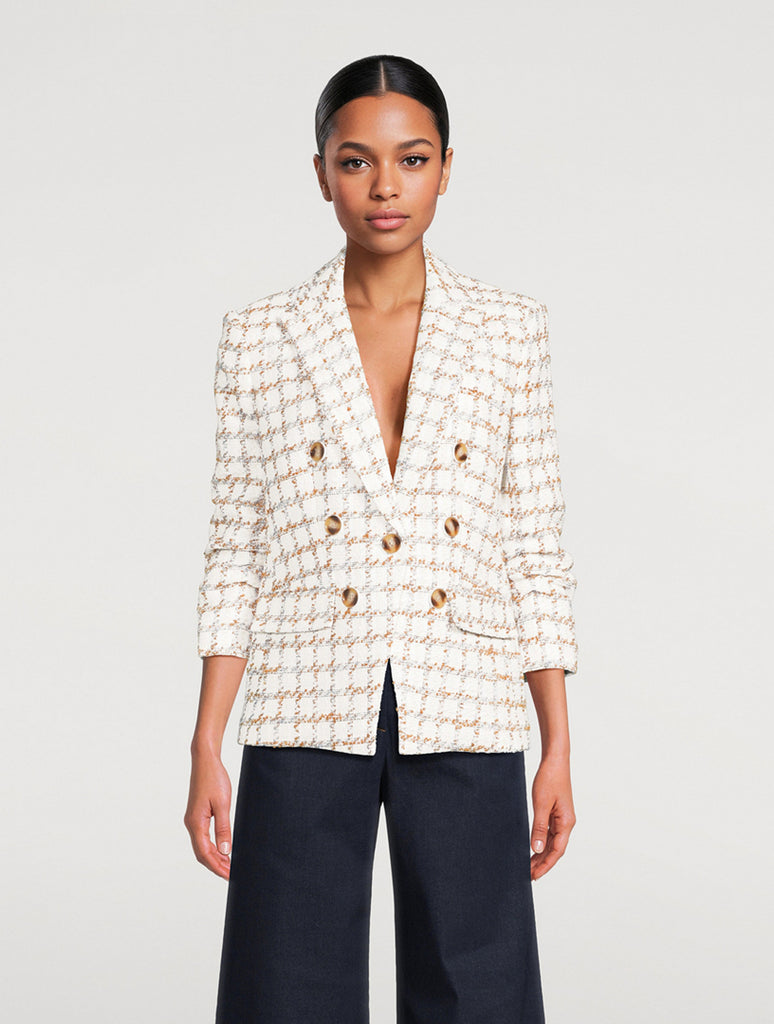 Ryland Dickey Jacket in Ecru Mutli