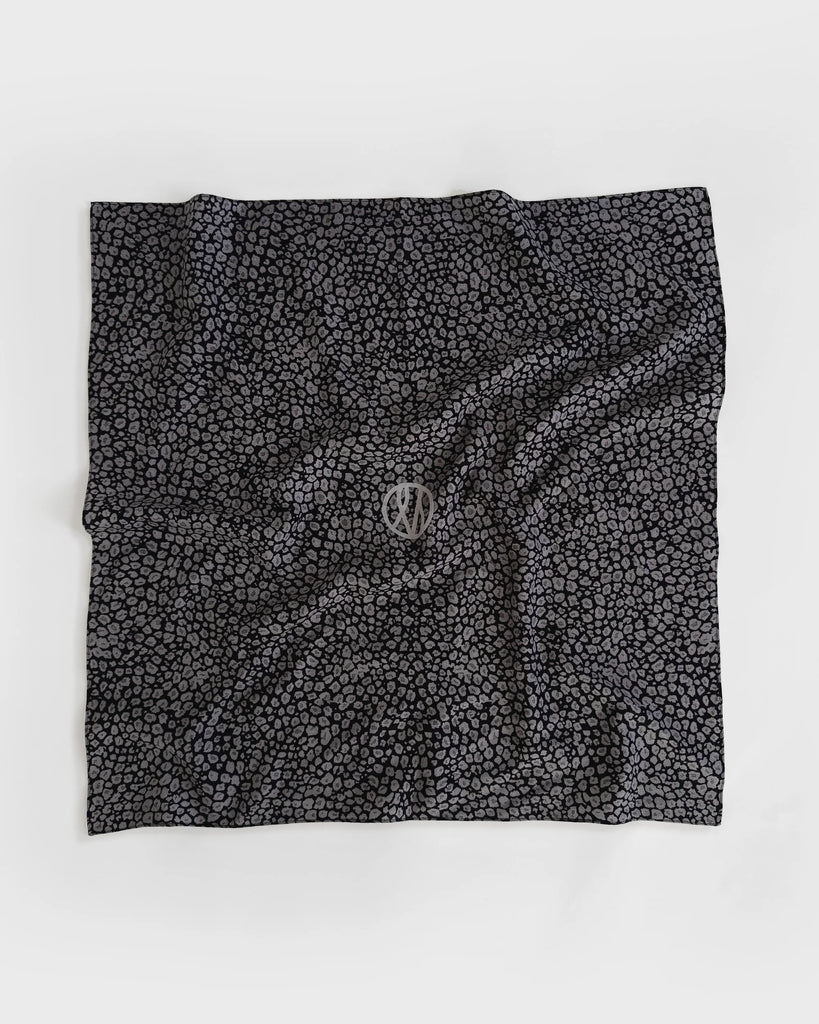 WOOL SCARF | BLACK & GREY | 65 CM