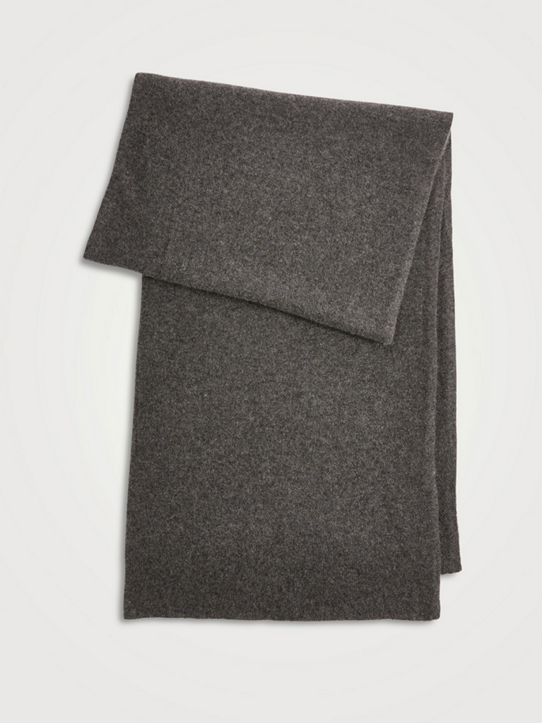 Cashmere Travel Wrap in Dark Slate Heather