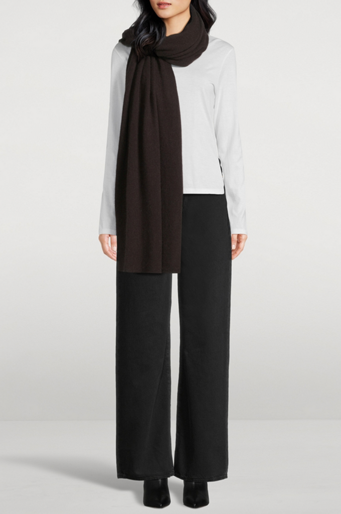 Cashmere Travel Wrap in Dark Umber