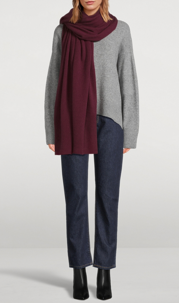 Cashmere Travel Wrap in Sangria